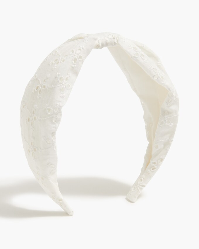 Knotted eyelet headband | J.Crew Factory