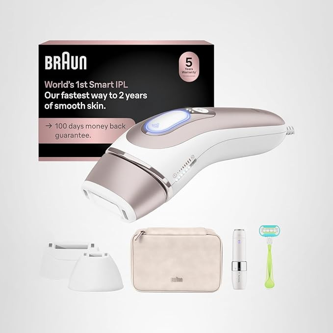 Braun Smart IPL, Skin i·Expert Pro 7: at Home Laser Hair Removal for Women and Men, Permanent Vi... | Amazon (US)