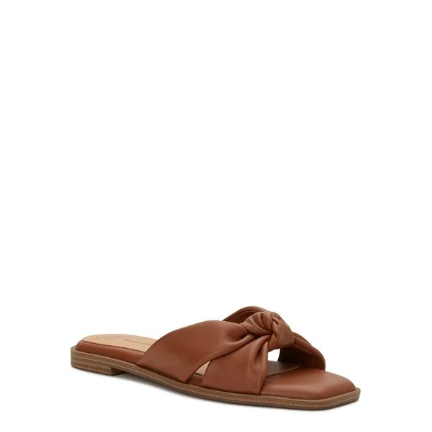 Time and Tru Women's Two Band Knot Sandals | Walmart (US)