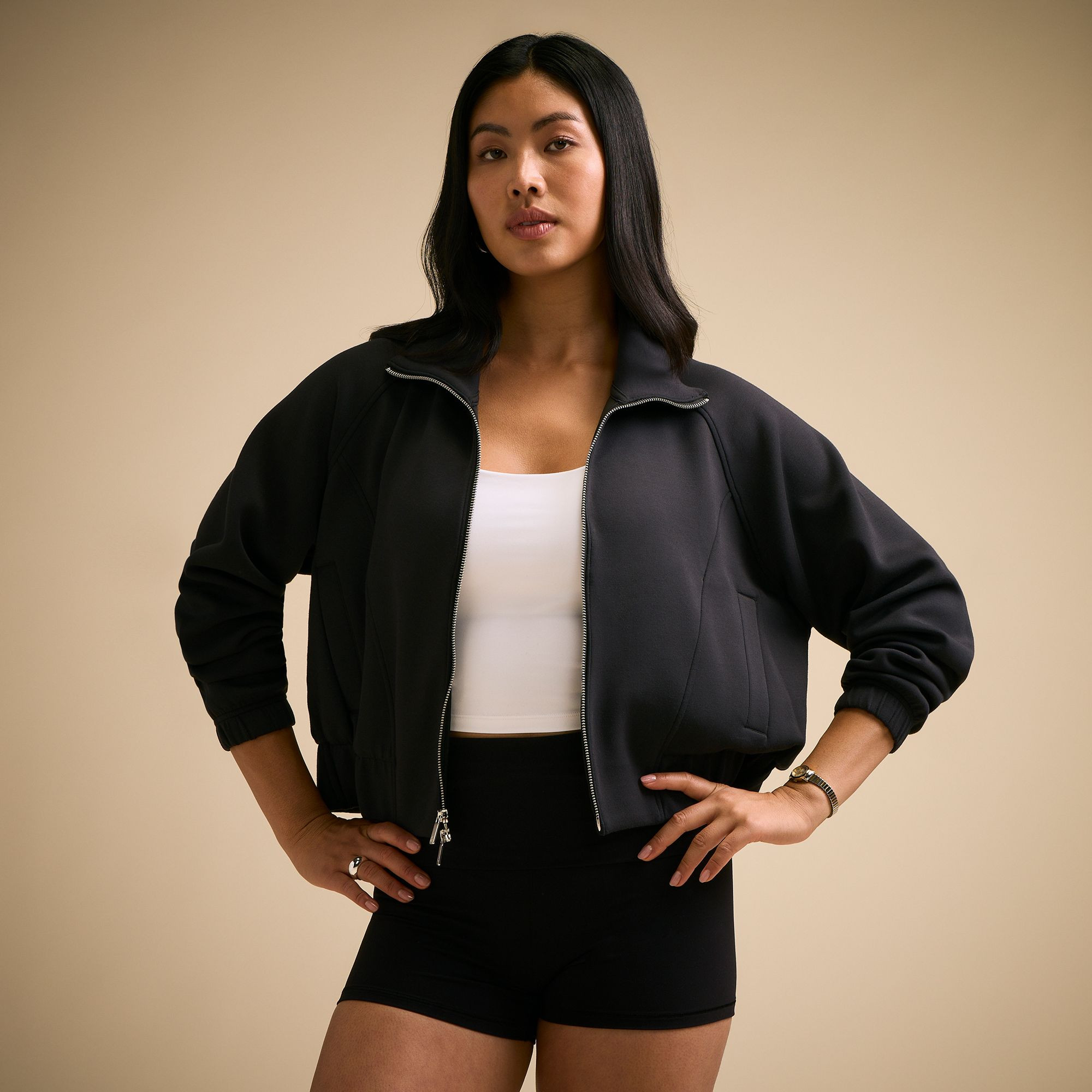CALIA Women's Sandwash Cropped Jacket, Small, Cloud Cover | DICK'S Sporting Goods