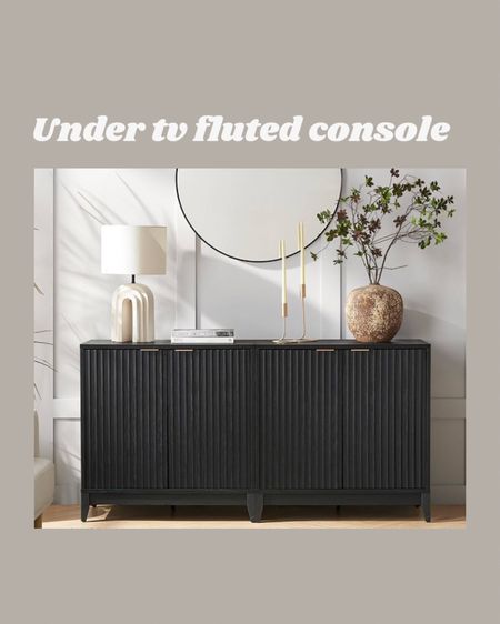 High end looking fluted console table with storage. Comes in multiple colors 

#LTKSeasonal #LTKhome #LTKstyletip