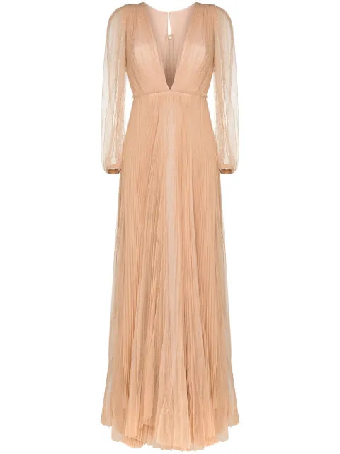 Janelle V-neck gown | Farfetch (US)
