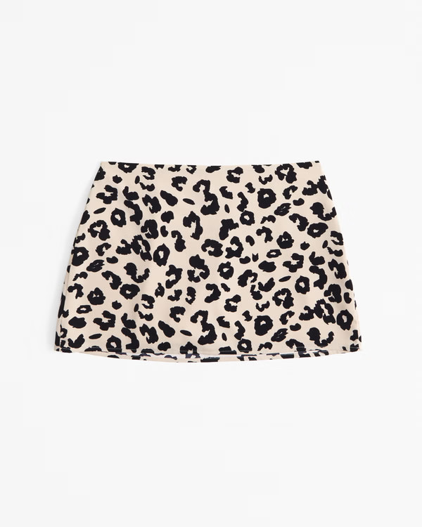 Women's Mid Rise Satin Mini Skort | Women's Bottoms | Abercrombie.com | Abercrombie & Fitch (US)