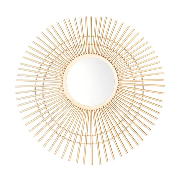 Safavieh Marlit 24 in. Radiant Lines Round Mirror, Gold | Walmart (US)