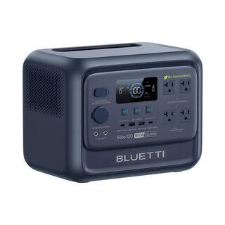 1800W Continuous/3600W Peak Output 1024Wh Portable Power Station, Push Button Start Battery Solar Generator for Outdoors | The Home Depot