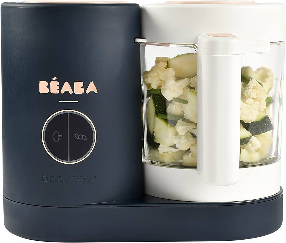 BEABA Babycook Neo, Glass Baby Food Maker, Glass 4 in 1 Steam Cooker & Blender, Comes with Stainl... | Amazon (US)