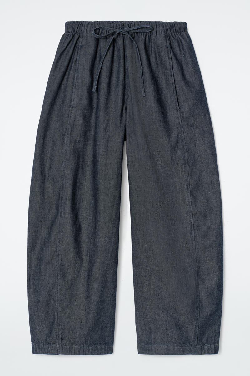 Barrel-Leg Denim Drawstring Pants | COS (US)