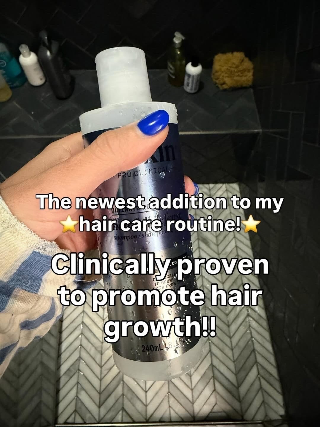 My new shampoo!! clinically proven to promote hair growth!