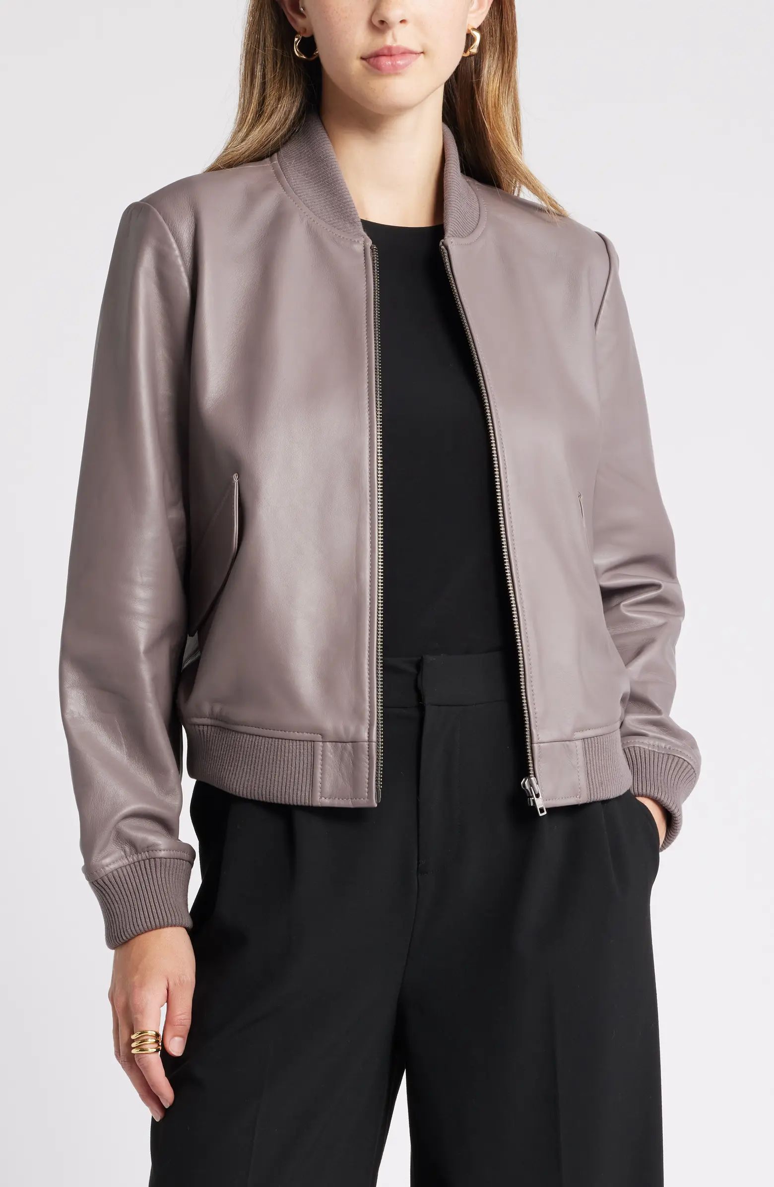 Leather Bomber Jacket | Nordstrom