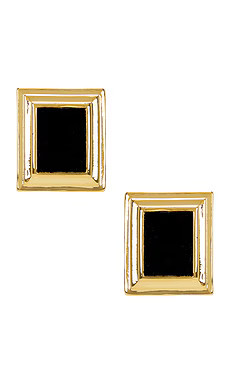 Heaven Mayhem Plaza Earrings in Gold & Black Velvet from Revolve.com | Revolve Clothing (Global)