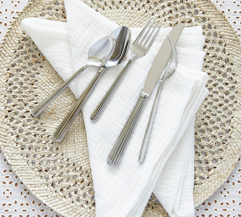 Monique Lhuillier Rivoli 5-Piece Flatware Set | Pottery Barn (US)