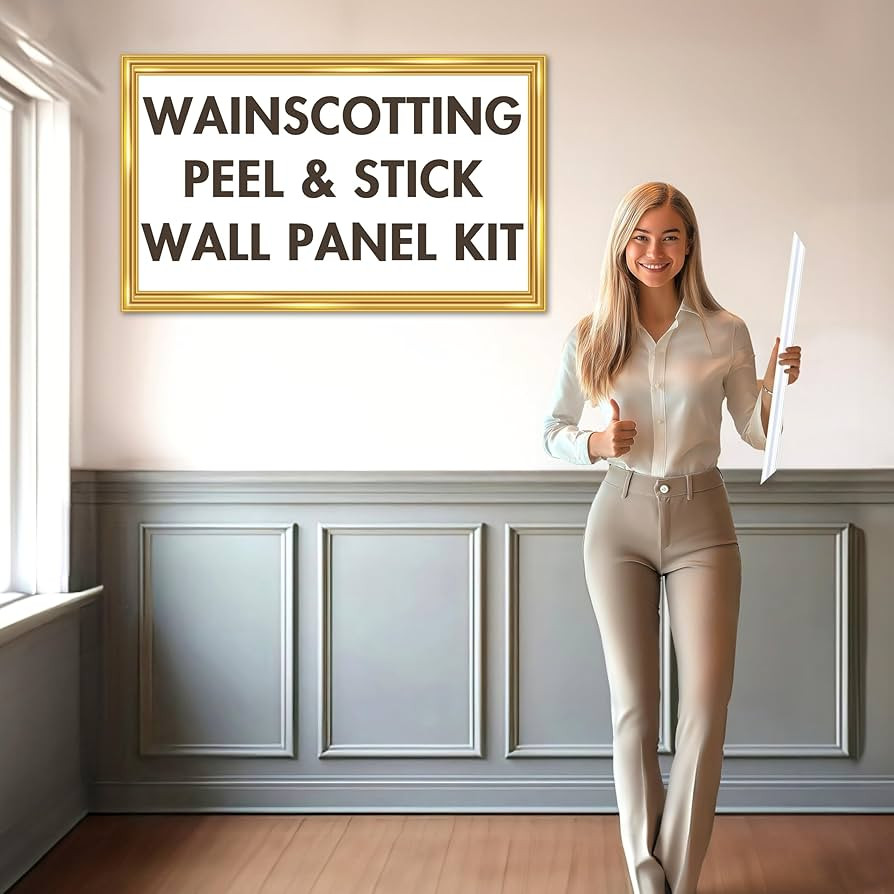 Wainscoting Panels - Peel and Stick 4 Bottom Frame | Enhance Your Home with Elegance Using Wall P... | Amazon (US)