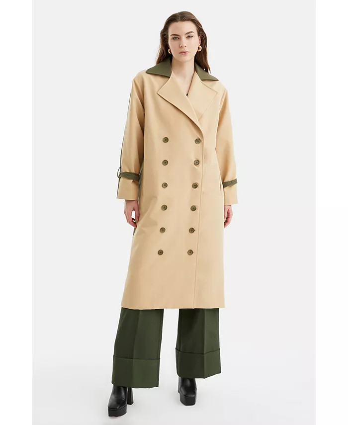 Women's Lapel Collar Trench Coat | Macy's