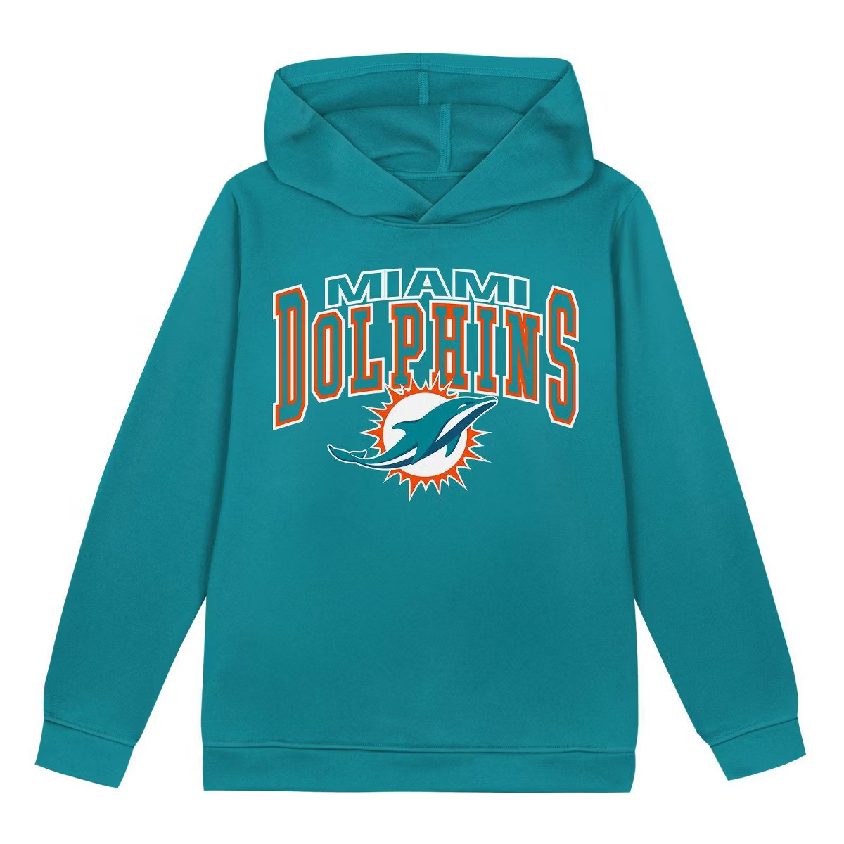 NFL Miami Dolphins Toddler Boys' Poly Fleece Hooded Sweatshirt | Target