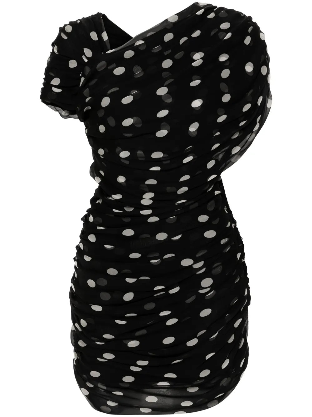 Saint Laurentpolka-dot mini dress | Farfetch Global