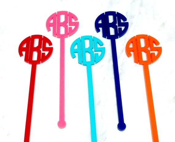 Buy One Set  Get One Set Free Monogram Swizzle Stick Set of - Etsy | Etsy (US)