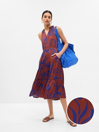 Tiered Midi Dress | Gap (CA)