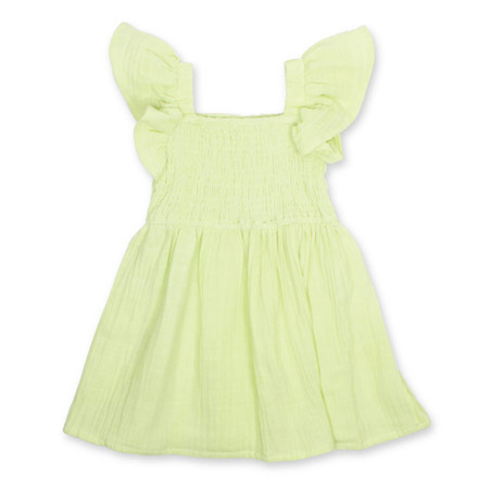Smocked Cover Up Dress Girls 3-14 Citron | Shade Critters
