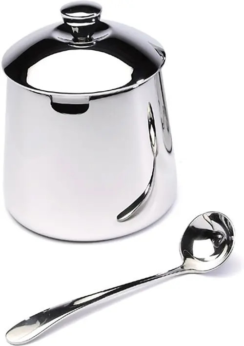 FRIELING 18/10 Stainless Steel 10-ounce Sugar Bowl with Spoon, Mirror Finish in Silver at Nordstrom | Nordstrom