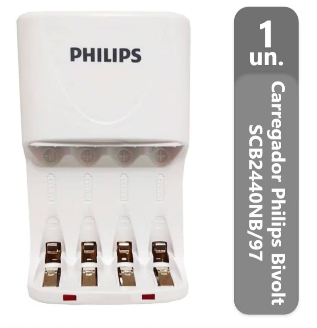 Carregador de Pilhas Philips AA AAA SCB2440NB Desligamento Automático Led Bivolt Inmetro

#LTKbrasil #LTKpromo #LTKhome