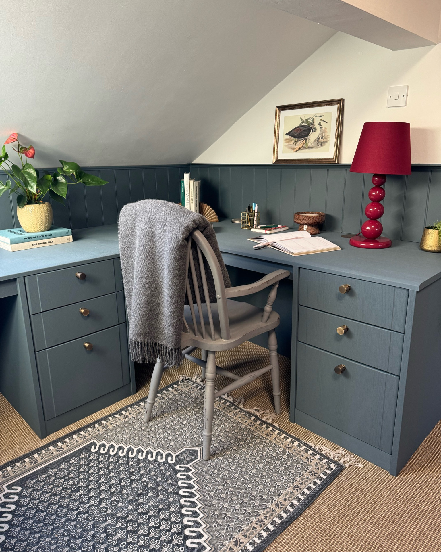 Modern, classic home office styling using the unexpected red theory! 

#LTKuk #LTKautumn #LTKhome