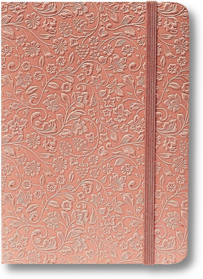 LEATHER VILLAGE Embossed Paper Cover Lined Journal Notebook - 7X5 inches - 180 Pages of 90 GSM Fi... | Amazon (US)