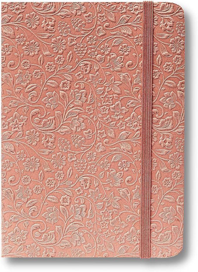 LEATHER VILLAGE Embossed Paper Cover Lined Journal Notebook - 7X5 inches - 180 Pages of 90 GSM Fi... | Amazon (US)