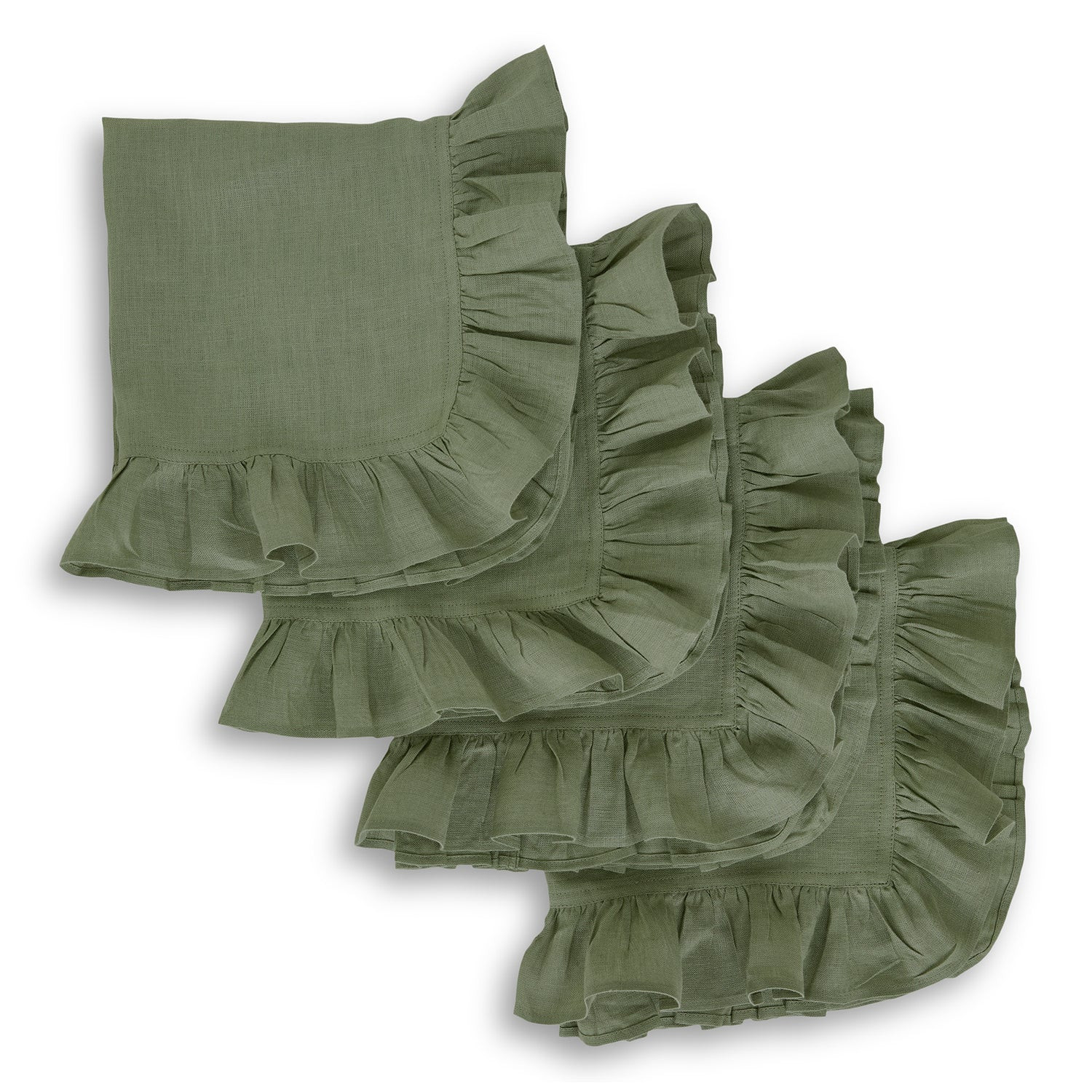 Gabrielle Ruffle Napkins | Solino Home