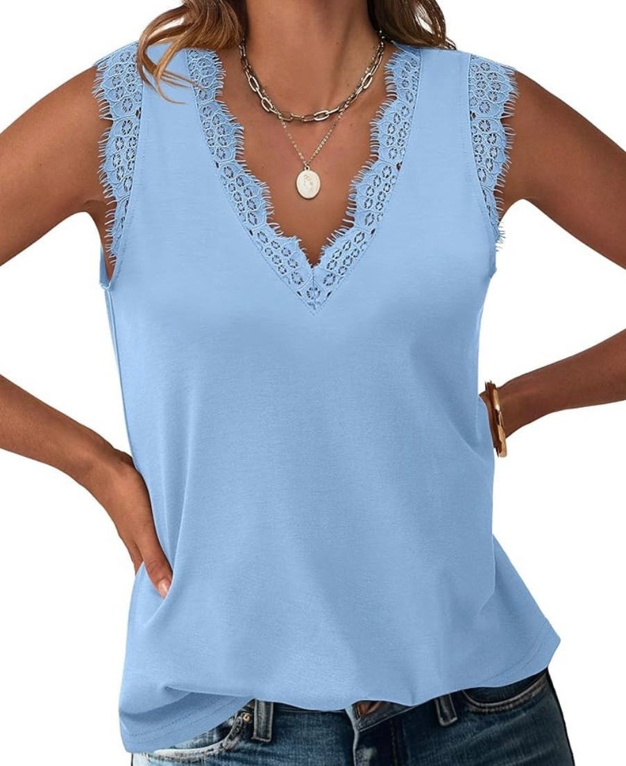 Cute lace tank for less!

#LTKSeasonal #LTKOver40