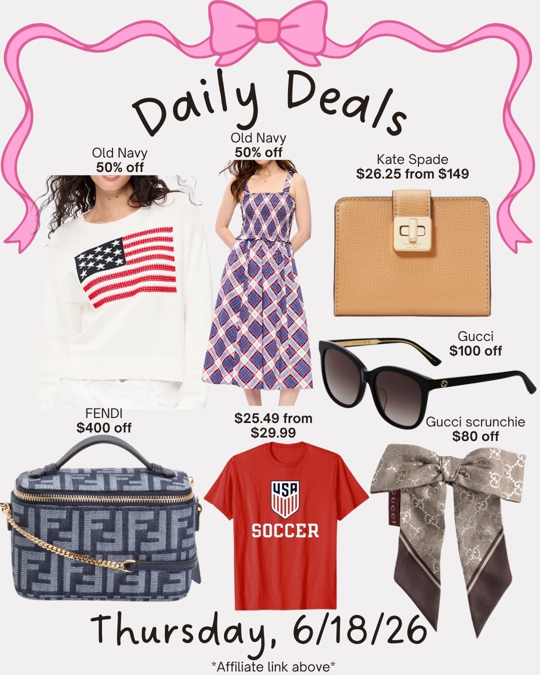 Daily deals

#LTKSaleAlert #LTKSeasonal #LTKMidsize