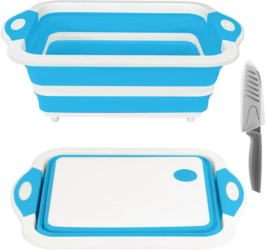 Rottogoon Collapsible Cutting Board, Foldable Chopping Board with Colander, Multifunctional Kitch... | Amazon (US)