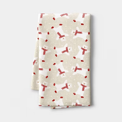 Christmas Polar Bear Cotton Kitchen Towel - Wondershop™ | Target