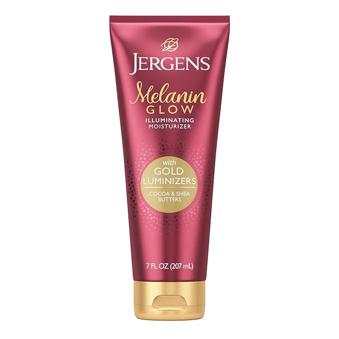 Jergens Hand and Body Lotion, Melanin Glow Illuminating Moisturizer, with Gold Luminizers, 7 Oz | Amazon (US)
