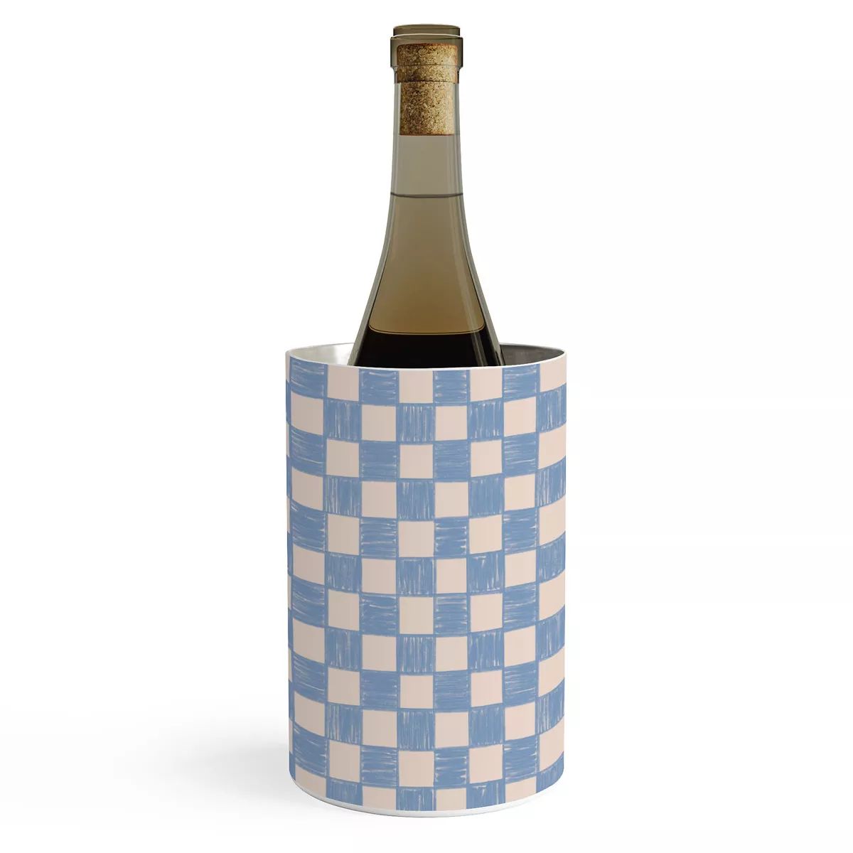 Schatzi Brown Alice Check Powder Wine Chiller - Deny Designs | Target