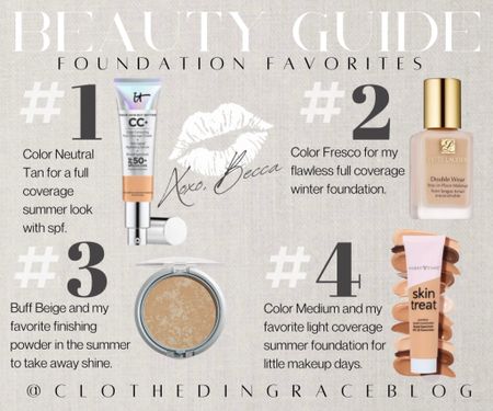 Rounding up my favorite foundations! 