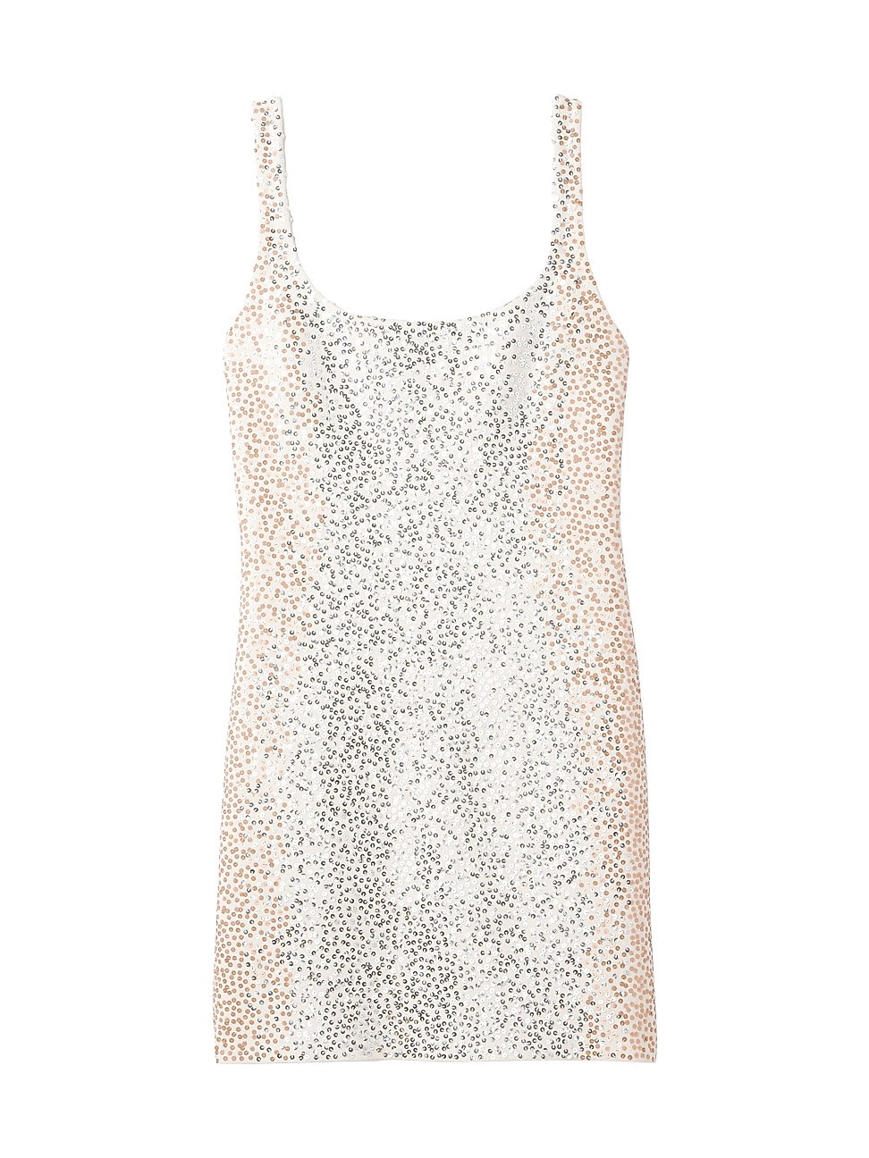 Women's Embroidered Sequin Minidress - Ecru Silver - Size 02 | Saks Fifth Avenue