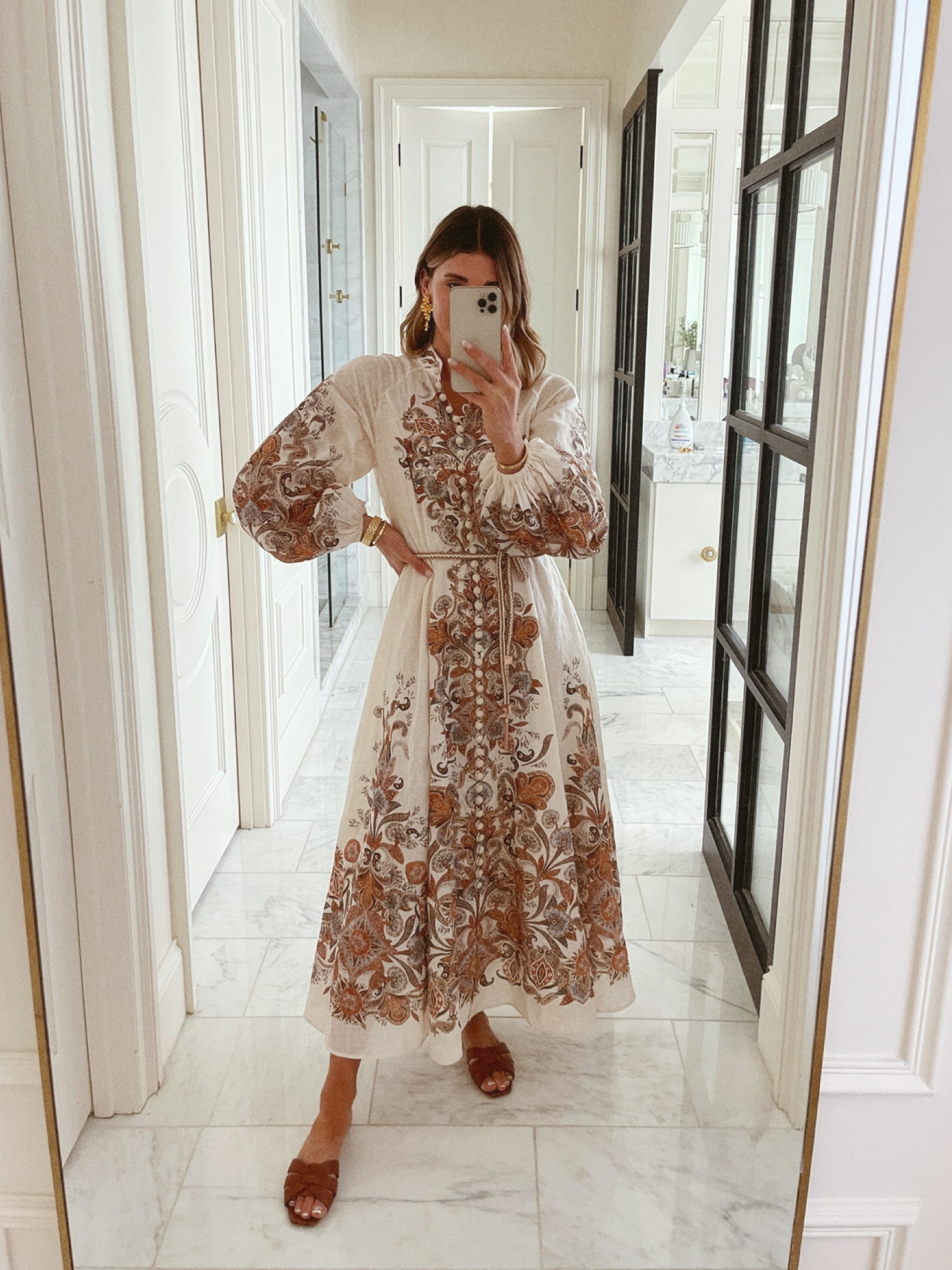 Summer wedding guest dress wearing size 4 fits tts 