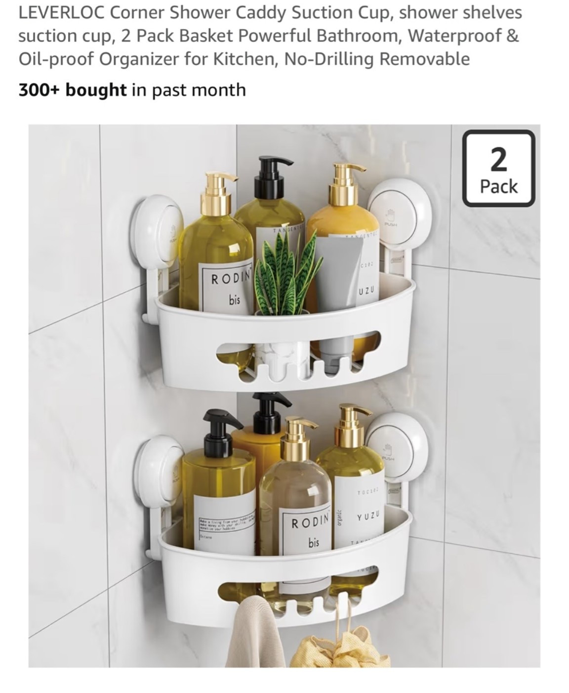 Suction Corner Shower Caddy 🚿

No drilling, no clutter, just a clean and organized shower ✨ These suction corner shelves are perfect for storing all your shampoo, conditioner, and body care essentials while maximizing space. #LTKHome #BathroomOrganization #AmazonHome