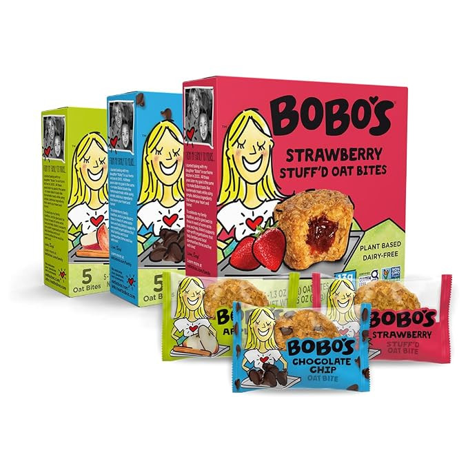 Bobo's Oatmeal Bites, Strawberry, Chocolate Chip, Apple Pie Variety (30 ct) | Amazon (US)