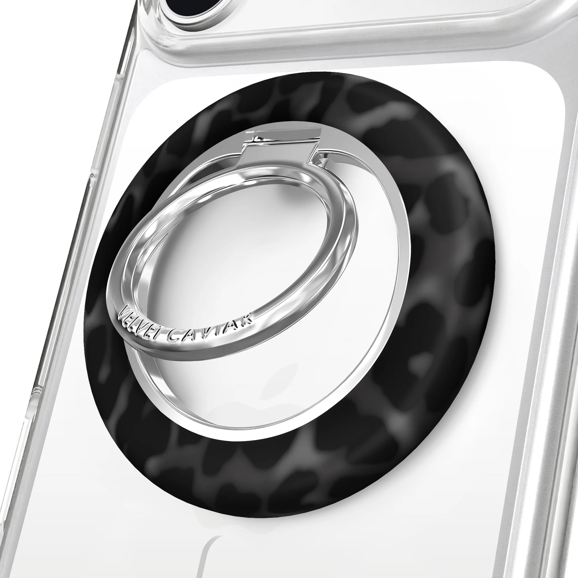 It Girl Black Leopard MagSafe Grip Ring | Velvet Caviar