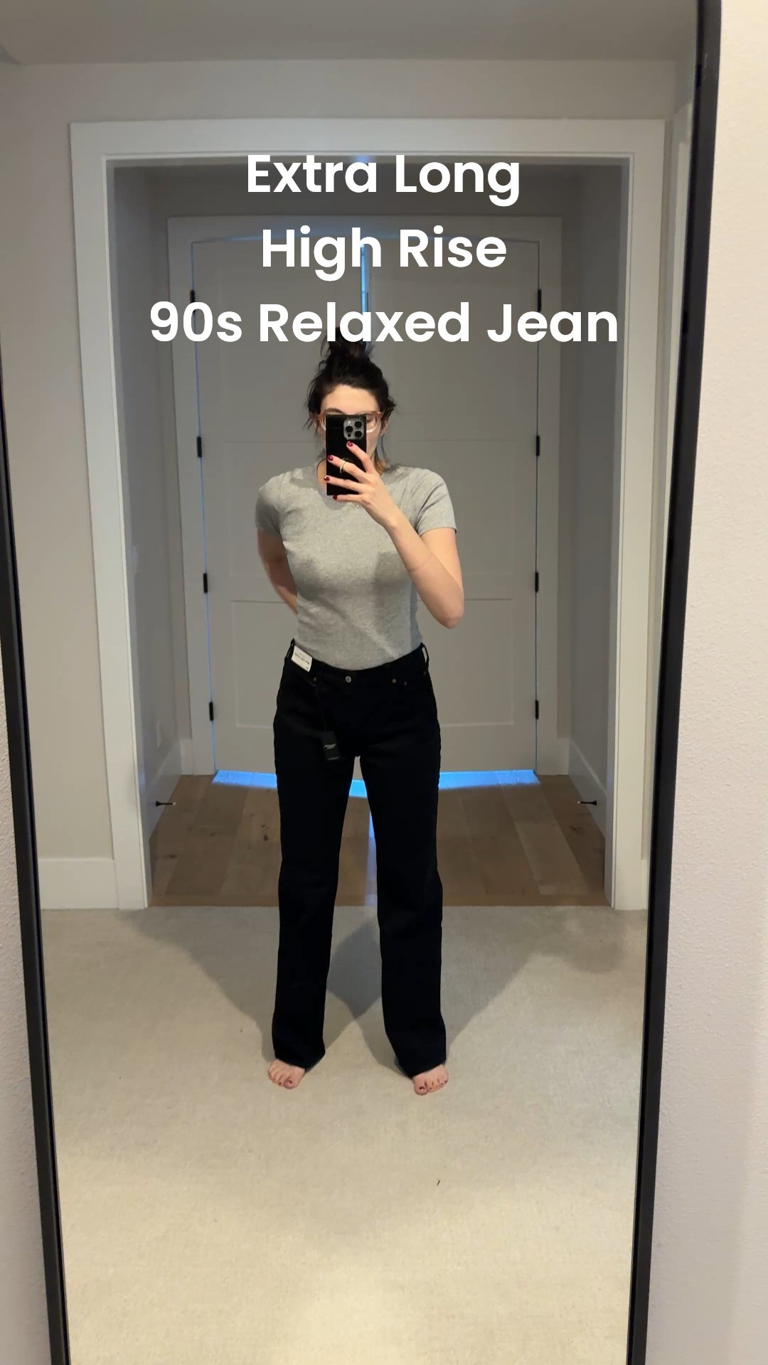 Sharing the length and fit of the High Rise 90s RELAXED Jean in an EXTRA Long. They are currently on sale and I have them in several washes. 

#LTKCyberWeek #LTKTall #LTKFindsUnder100