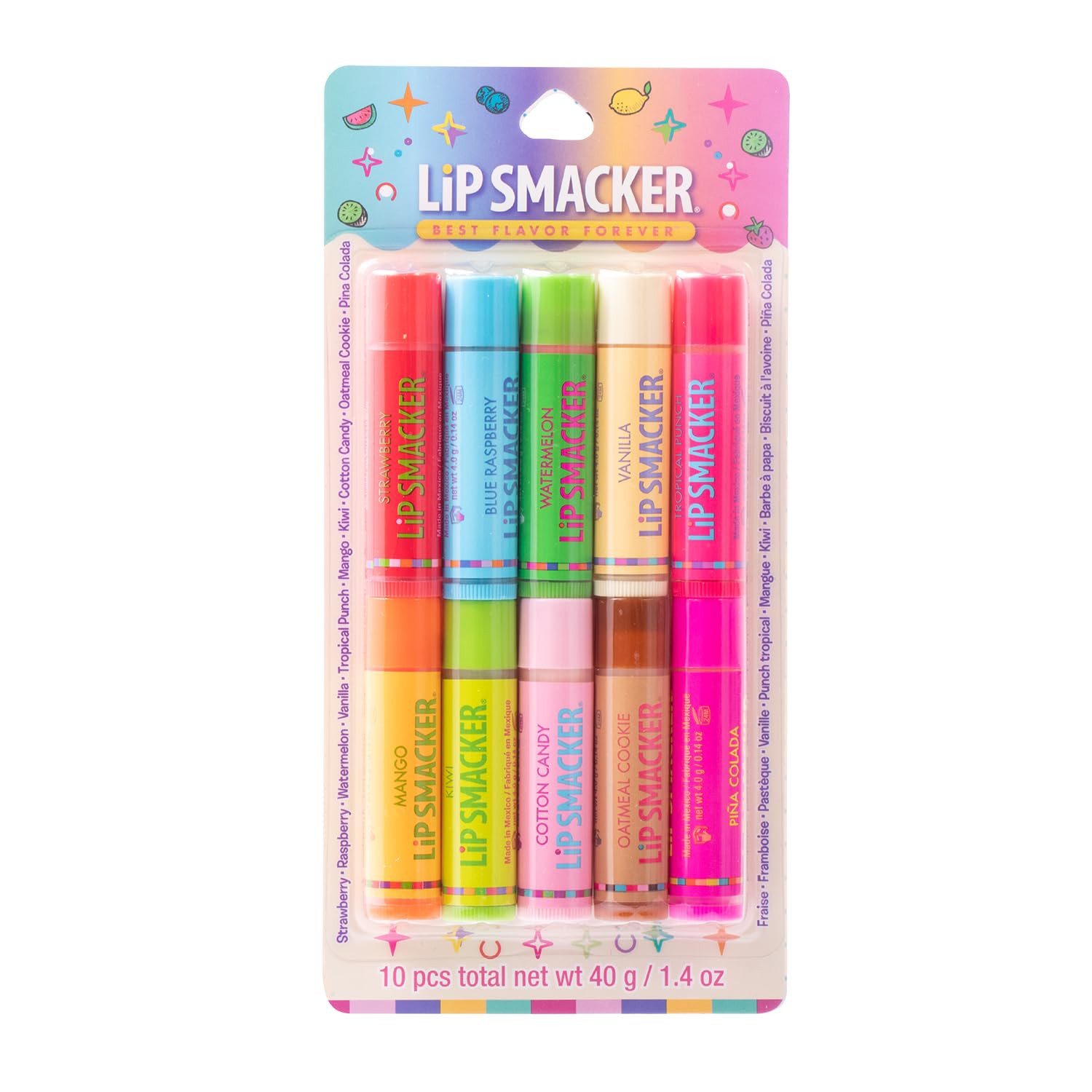 Lip Smacker Original & Best Party Pack - 10 Moisturizing Lip Balms, Classic Flavors, Hydrating & ... | Amazon (US)