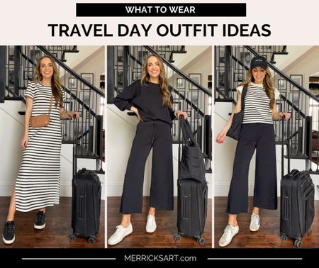 Travel day outfits with @spanx // wearing size small in all @spanx items, use code MERRICKXSPANX for 10% off + free shipping 

#LTKstyletip #LTKSeasonal #LTKtravel