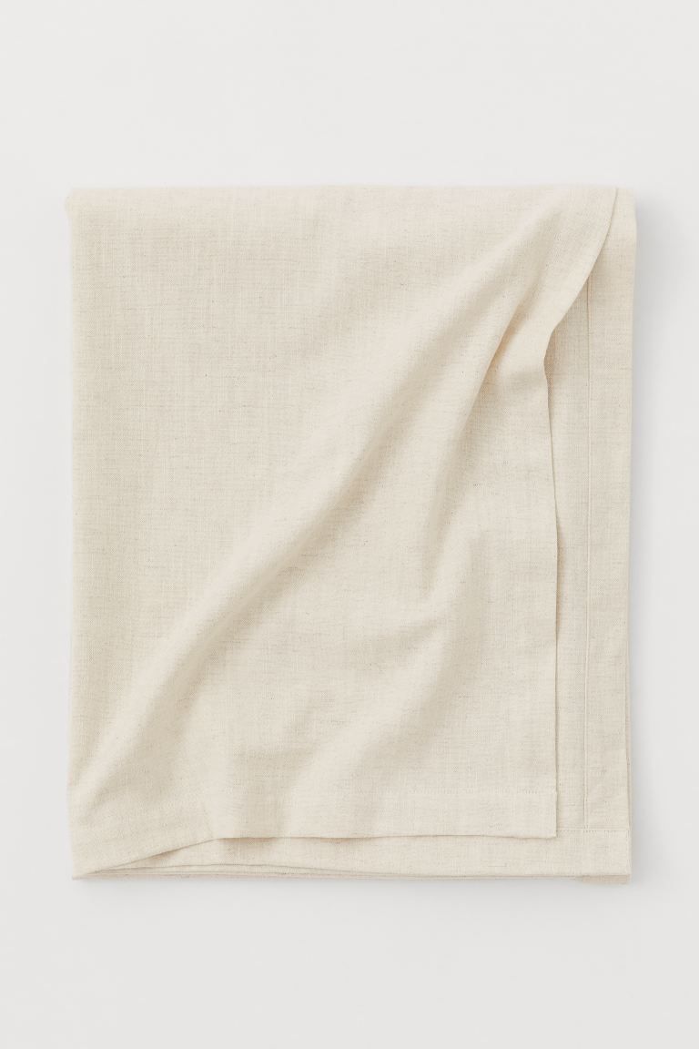 Cotton-blend Tablecloth - Beige melange - Home All | H&M US | H&M (US + CA)