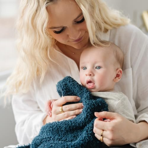 SARANONI Bamboni Luxury Baby Blanket, Breathable & Soft Plush Blanket for Infant Boys & Girls (Nautical Blue, Mini 15” x 20”) | Amazon (US)