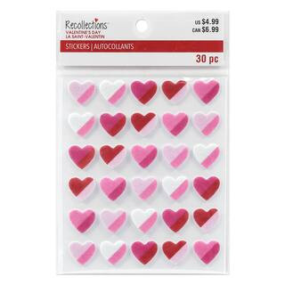 Valentine's Day 2-Tone Heart Felt Stickers by Recollections™ | Michaels | Michaels Stores
