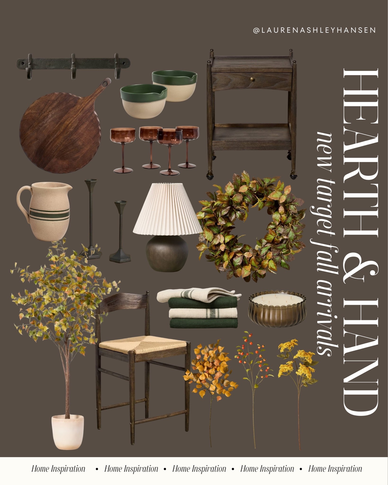 The newest Hearth & Hand fall collection arrives this Sunday 7/26 at Target! It’s filled with the most gorgeous neutrals, faux florals, dark wood tones, cozy scents, and so much more.

#LTKHome