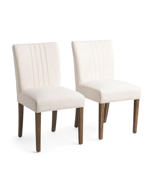 Set Of 2 Jade Channel Back Chairs | TJ Maxx