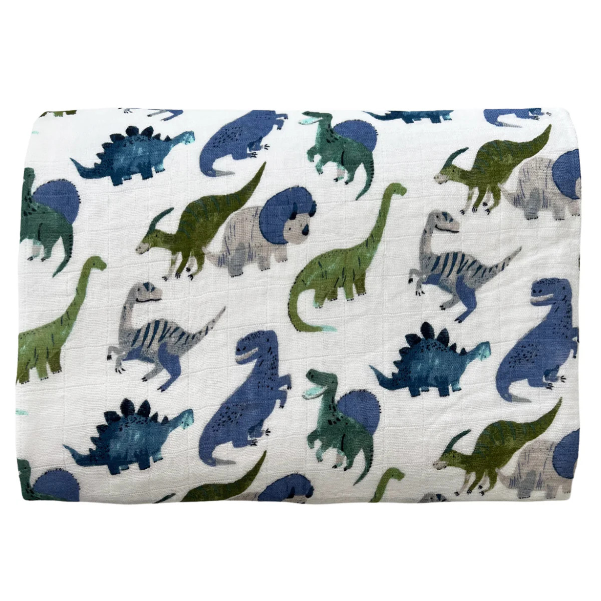Muslin Swaddle, Painterly Dinos | SpearmintLOVE