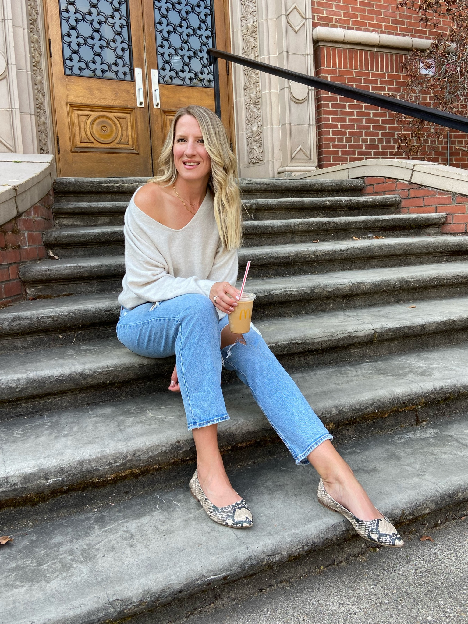 This Jenny Kayne Cabin sweater is one of my favorite pieces. Paired with these high waisted Agolde jeans and flats for a cute winter outfit.

#LTKsalealert #LTKunder100 #LTKHoliday